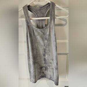 lululemon athletica Grey Tie-Dye Racerback Tank